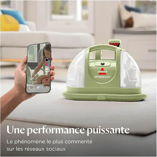 Shampouineuse Bissell Little Green mise en avant sur les réseaux sociaux pour sa performance