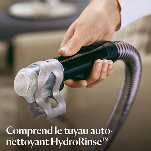 Tuyau auto-nettoyant HydroRinse de la shampouineuse BISSELL SpotClean C5 pour un entretien simplifié