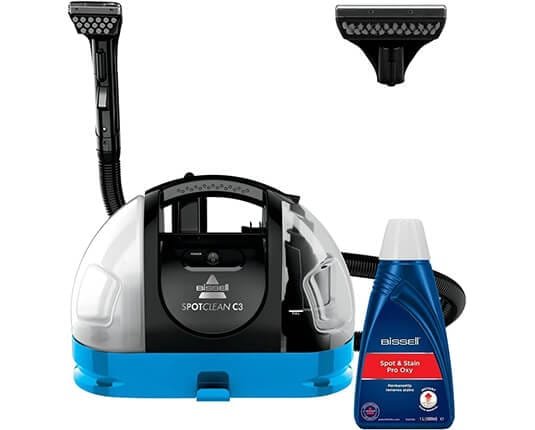 Shampouineuse Bissell SpotClean C3 avec embouts et détergent inclus