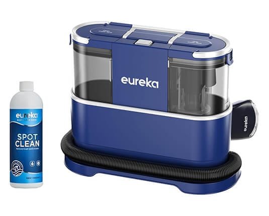 shampouineuse Eureka NEY100 avec flacon Spot Clean, compacte et efficace pour détacher tapis et textiles