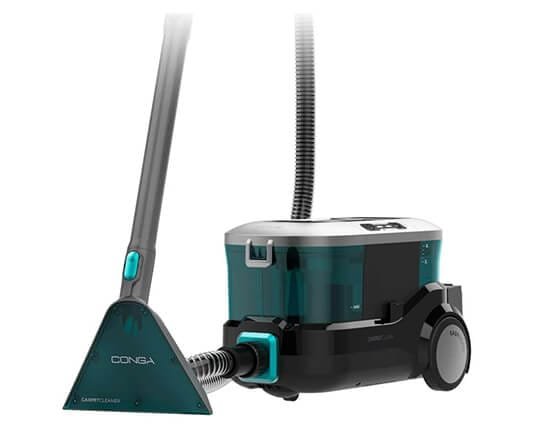 shampouineuse Cecotec Conga 10000 CarpetClean EasyHome avec manche long et buse triangulaire pour sols et tapis