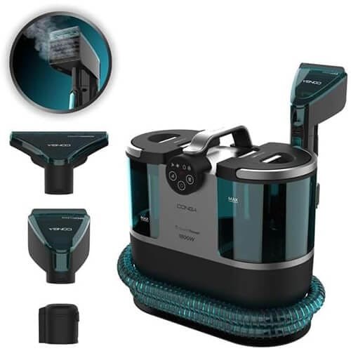 shampouineuse Cecotec Conga 7000 Carpet&Spot Clean Steam XXL avec accessoires vapeur et brosses interchangeables