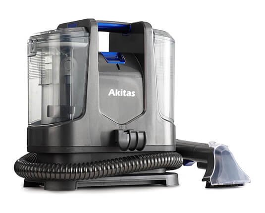 shampouineuse Akitas X6 avec tuyau flexible et réservoirs transparents