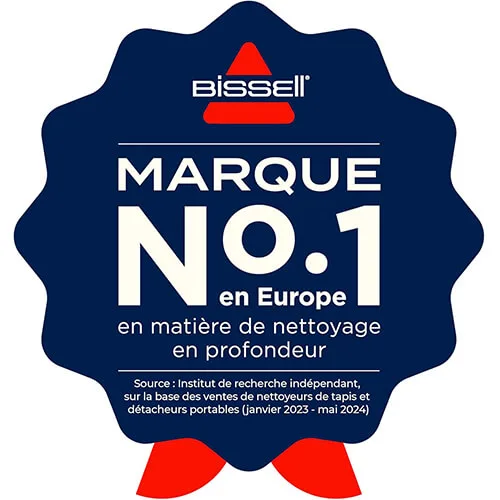 Bissell marque n°1 en Europe en nettoyage en profondeur selon étude 2023-2024