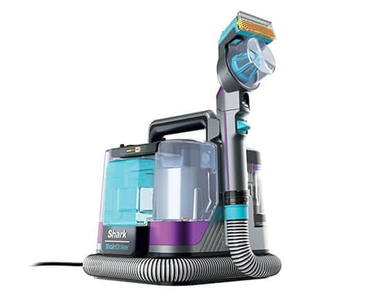 Shampouineuse Shark PX250EUT avec poignée de transport, réservoirs transparents et embout HairPro Pet