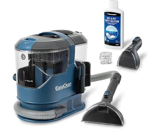 Shampouineuse Vacmaster SCA0801 avec accessoires, buses interchangeables et solution nettoyante incluse