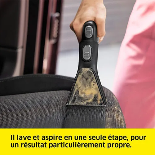 Nettoyage d’un siège auto avec la shampouineuse Kärcher SE 3 Compact en une seule étape