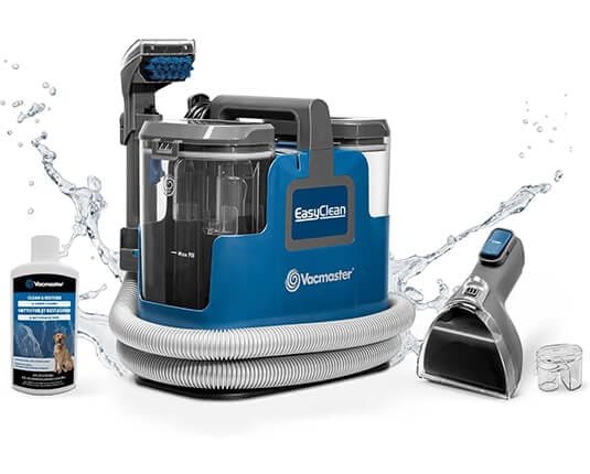 Shampouineuse Vacmaster SCB0501 avec accessoires, solution nettoyante et buse puissante pour poils d’animaux